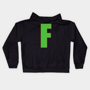 Gallant in Green: F's Defining edge Kids Hoodie